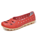 Women's Leather Breathable Support Flat Shoes