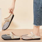 Summer women's new anti-slip breathable mesh flat sandals