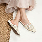 2026 New Women's Autumn Square Toe Hollow Casual Shoes