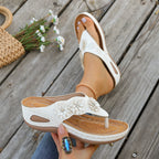 Summer women's fashionable flower slip-on sandals