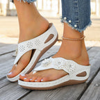 Summer women's fashionable flower slip-on sandals