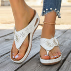 Summer women's fashionable flower slip-on sandals