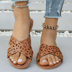 Women's flat summer hollow beach sandals