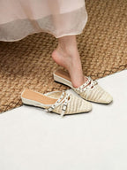 2026 New Women's Autumn Square Toe Hollow Casual Shoes