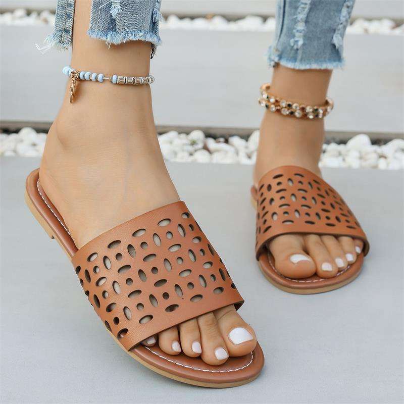 Women's flat summer hollow beach sandals