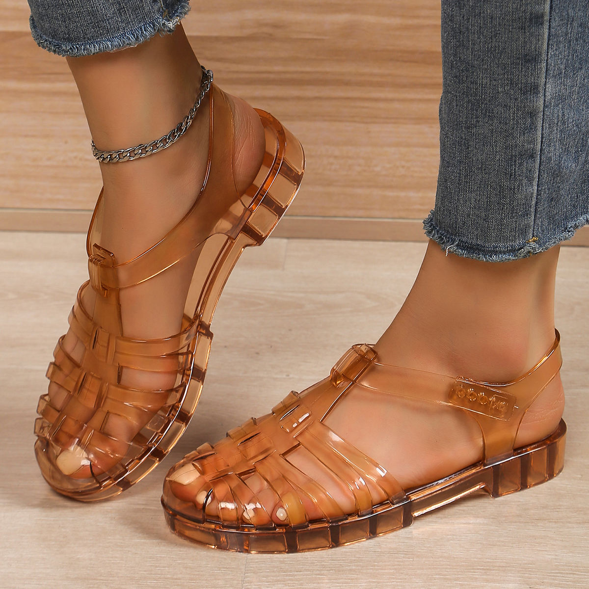 New jelly hollow sandals