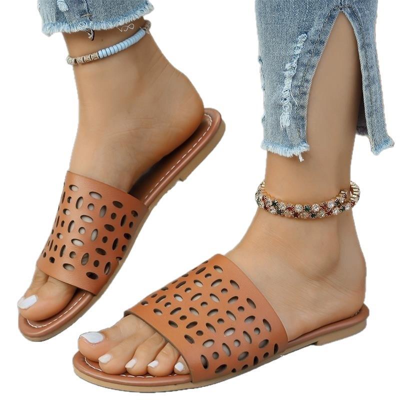 Women's flat summer hollow beach sandals