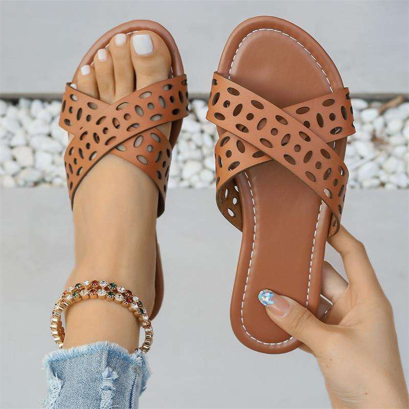 Women's flat summer hollow beach sandals