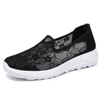 New summer women's lace breathable slip-on comfortable shoes