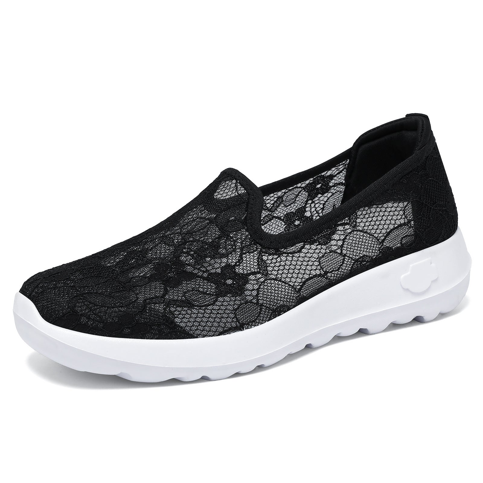 New summer women's lace breathable slip-on comfortable shoes